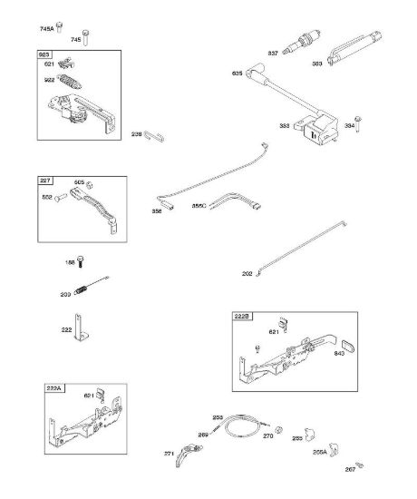 B - Armatura, comandi, sistema elettrico, molla regolatore, accensione, candela di accensione B&S - 09 €¦ 09P602-0012-H1 brand Stihl